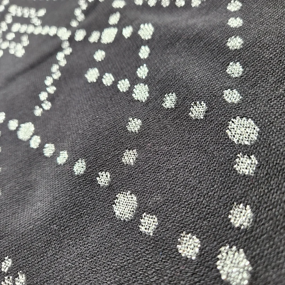 RVN Dress Black Silver Sparkly Body Con M - Picture 5 of 6